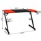 Costway 47 inch Gaming Desk Z Shape Computer Desk w/ Storage for Cup Headphone Speaker